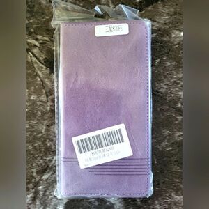 Purple Faux Leather Flip Case Designed For Galaxy S20 FE